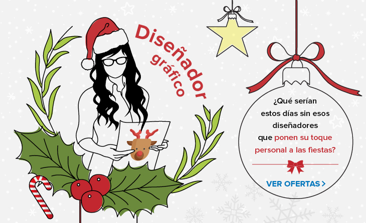 trabaja de diseñador grafico en navidad