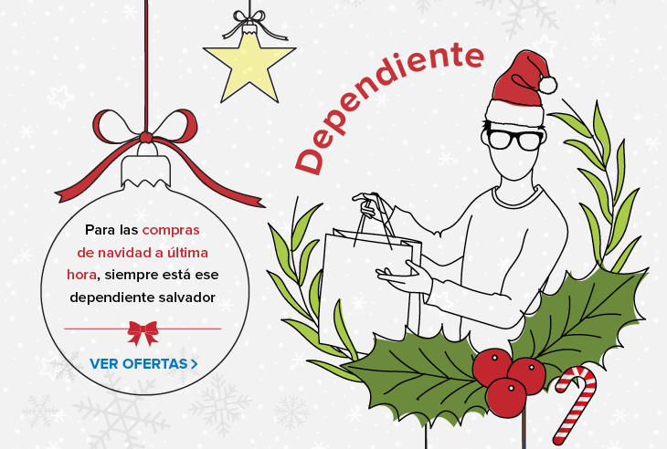 trabaja de dependiente en navidad