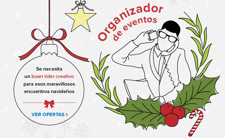 trabaja de organizar de eventos en navidad