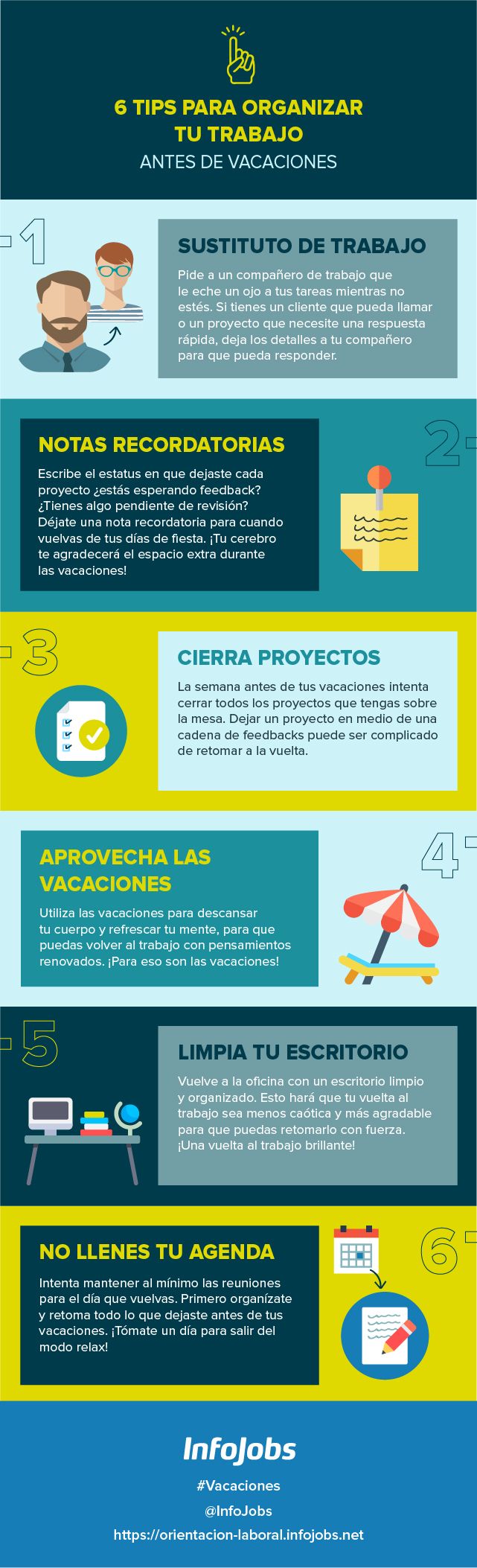 consejos para organizar tu trabajo antes de irte de vacaciones